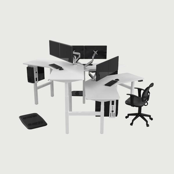 Modern Office Height Adjustable Modular Workstation Standing Desks